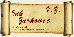 Vuk Zurković vizit kartica